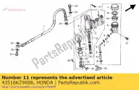 43516KZ9006, Honda, slang b, gewricht honda xr  r xr250r 250 , Nieuw