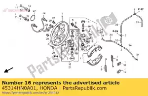 Honda 45314HN0A01 piston - La partie au fond