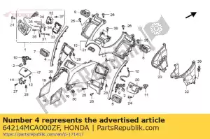 Honda 64214MCA000ZF stampaggio, l. rivestimento del cappuccio * nh - Il fondo