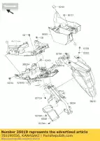 350190556, Kawasaki, Patta, rr er650ecf kawasaki er-6f er-6n z 650 800 2012 2013 2014 2015 2016, Nuovo