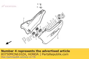 Honda 83750MCN610ZA set illus*type14* - Bottom side
