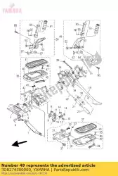 Aquí puede pedir reposapiés trasero conjunto 1 de Yamaha , con el número de pieza 3D8274300000: