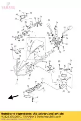 Aquí puede pedir cuerpo, parte superior delantera 1 de Yamaha , con el número de pieza 4C82835G00P0: