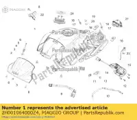 2H001064000Z4, Piaggio Group, fuel tank aprilia tuono v zd4tyg00, zd4tycc0 zd4tyu00 1100 2015 2016, New