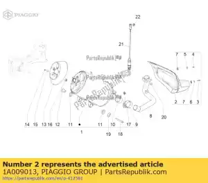 Piaggio Group 1A009013 hitzeschutz - Dół
