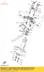 Here you can order the holder, handle lower from Yamaha, with part number 1WS2344200P0: