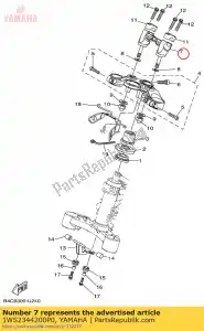 yamaha 1WS2344200P0 holder, handle lower - Bottom side