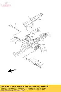 Yamaha 33M221840000 bush - Bottom side