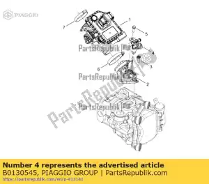 Piaggio Group B0130545 inyector completo con soporte - Lado inferior