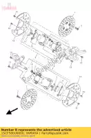 1SCF580U0000, Yamaha, caliper assy (right) yamaha yfm 300 2013, New