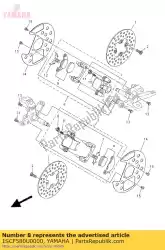 Aquí puede pedir conjunto de pinza (derecha) de Yamaha , con el número de pieza 1SCF580U0000: