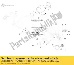 Aquí puede pedir luz de la cola de Piaggio Group , con el número de pieza 2D000179: