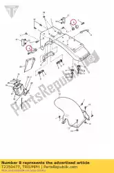 Here you can order the stop from Triumph, with part number T2350477: