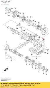 suzuki 2751042A10 pignon, moteur - La partie au fond