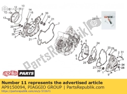 Aprilia AP9150094, Compleet koppelingsdeksel, OEM: Aprilia AP9150094