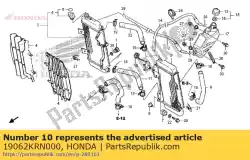 Here you can order the hose b, water from Honda, with part number 19062KRN000: