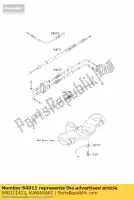 540111423, Kawasaki, cavo-frizione zx636-b1h kawasaki zx 600 2003 2004, Nuovo