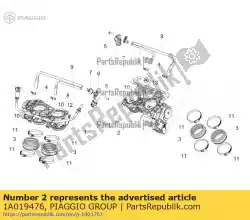 Tutaj możesz zamówić corpo farfallato post od Piaggio Group , z numerem części 1A019476: