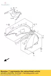 suzuki 4418011J00YPA pokrywa, zbiornik paliwa - Dół