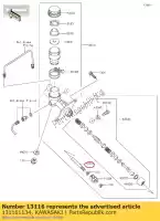 131161134, Kawasaki, 01 rod-push kawasaki  400 800 2017 2018 2019 2020 2021, New