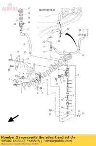 yamaha 905061650000 mola, tensão (4sr) - Lado inferior