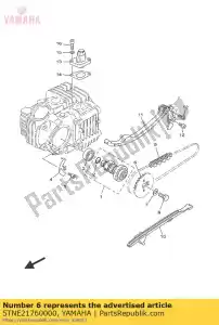 yamaha 5TNE21760000 roda dentada, cam chai - Lado inferior