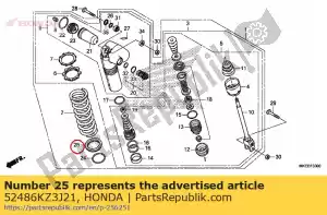 honda 52486KZ3J21 stoel, veer - Onderkant