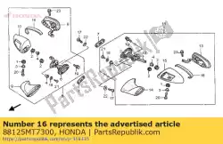 Tutaj możesz zamówić guma, obudowa od Honda , z numerem części 88125MT7300: