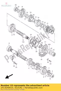 suzuki 2413048810 juego de ejes, accionamiento - Lado inferior