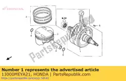 Ici, vous pouvez commander le vilebrequin comp. Auprès de Honda , avec le numéro de pièce 13000MEYA21: