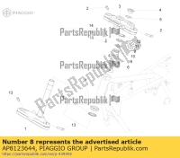 AP8123644, Aprilia, anillo de protección contra el polvo, Nuevo