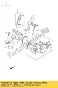 suzuki 1312803H00 isolator, inlaat - Onderkant