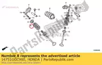 14751GGC900, Honda, molla, valvola honda crf  fb f crf125fb lw crf125f sw 125 , Nuovo