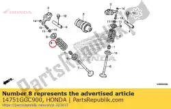 Qui puoi ordinare molla, valvola da Honda , con numero parte 14751GGC900: