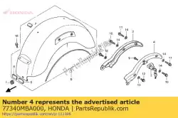 Here you can order the rail comp., l. Grab from Honda, with part number 77340MBA000: