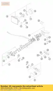 ktm 58414040100 rear light cpl. lc4 2001 - Bottom side