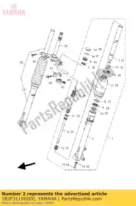 Yamaha 1B2F31100000 inner tube comp.1 - Bottom side