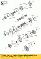 132620598, Kawasaki, gear,output 3rd,27t klx250s9f kawasaki  klx 250 300 2009 2010 2011 2012 2013 2014 2015 2016 2017 2018 2019 2020 2021, New