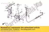 54336HN7000, Honda, plaat, schuif honda trx400fa fourtrax rancher at 400 , Nieuw