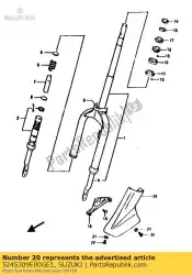 Ici, vous pouvez commander le couvercle, fourche droite. Auprès de Suzuki , avec le numéro de pièce 5245309E00GE1: