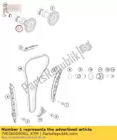 79036009000, KTM, entrada da árvore de cames gasgas husqvarna ktm  sx xc 250 690 2015 2016 2017 2018 2019 2020 2021 2022, Novo