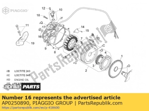 aprilia AP0250890 o-ring 3771 - Lato superiore