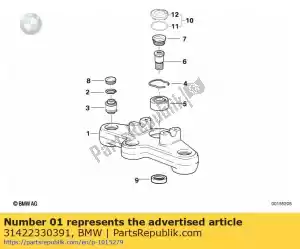 Bmw 31422330391 handlebar risers , mototechniques usa 513-056 - Lower part