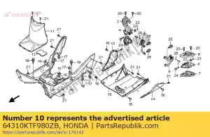 Honda 64310KTF980ZB opstap, vloer * yr286r * - Onderkant