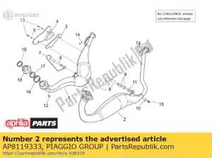 Piaggio Group AP8119333 pot gauche - Milieu