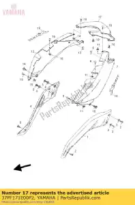 yamaha 37PF171E00P2 couvercle, côté 5 smxpam - La partie au fond