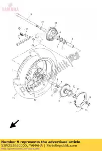 yamaha 5JW253660000 clutch, hub - Bottom side