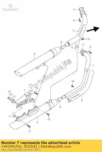 suzuki 1441041F01 bracket,muf spr - Bottom side