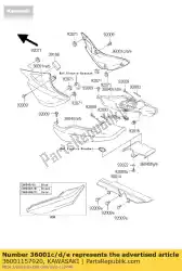 Here you can order the cover-side,rh,black m er500-c1 from Kawasaki, with part number 36001157920: