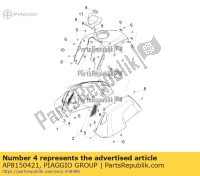 AP8150421, Aprilia, selbstschneidende schraube 2,9x12, Neu